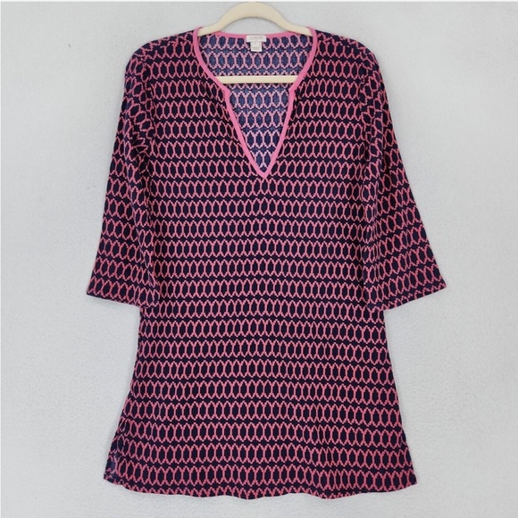 NWT J. CREW Tile Print Swim Coverup / Tunic Dress - Picture 6 of 11